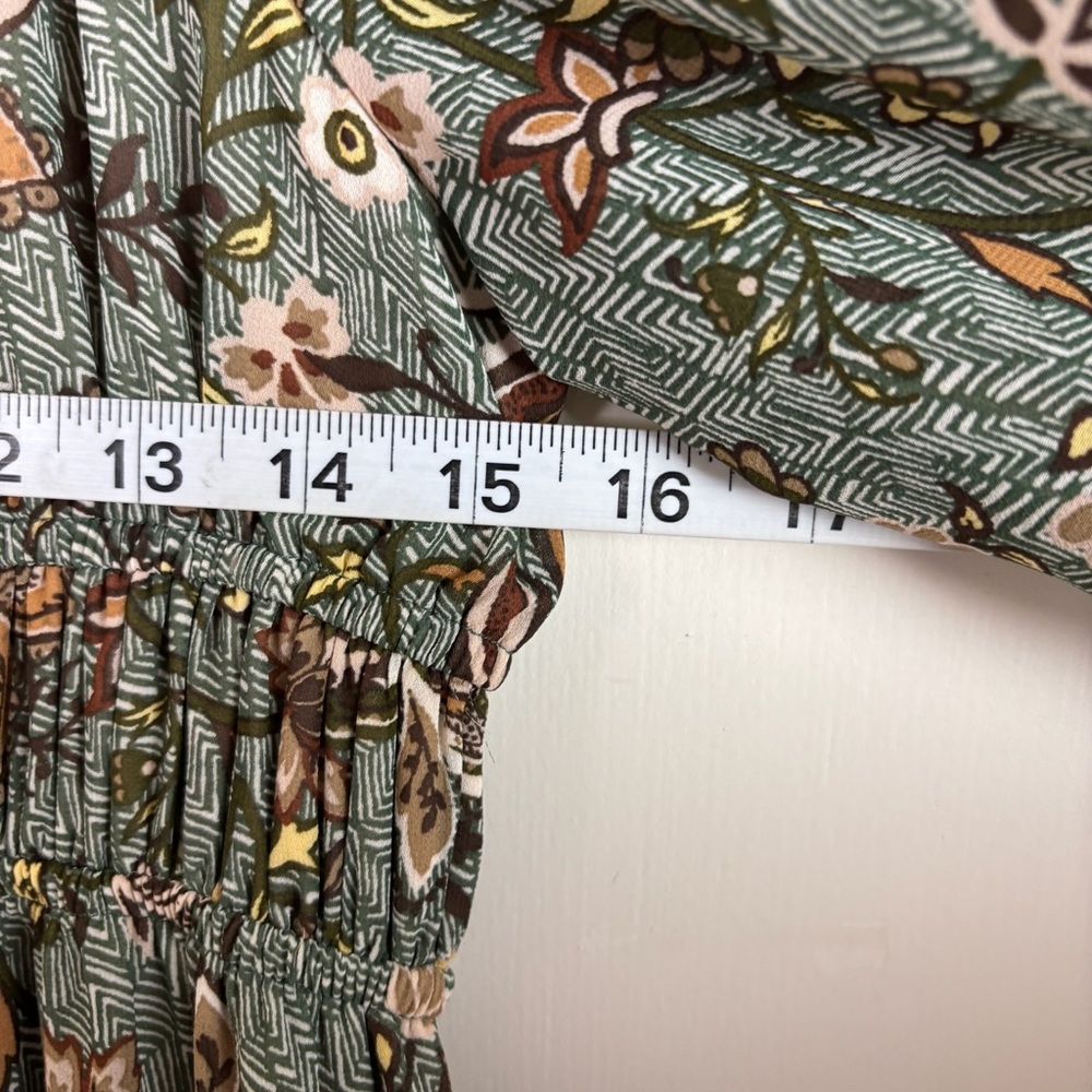 Blu Pepper Ruffle Tiered Long Sleeve Dress L - Picture 6 of 7